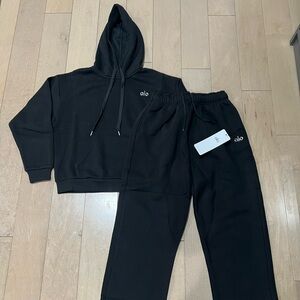 ALO Yoga Black Set Hoodie & Pants